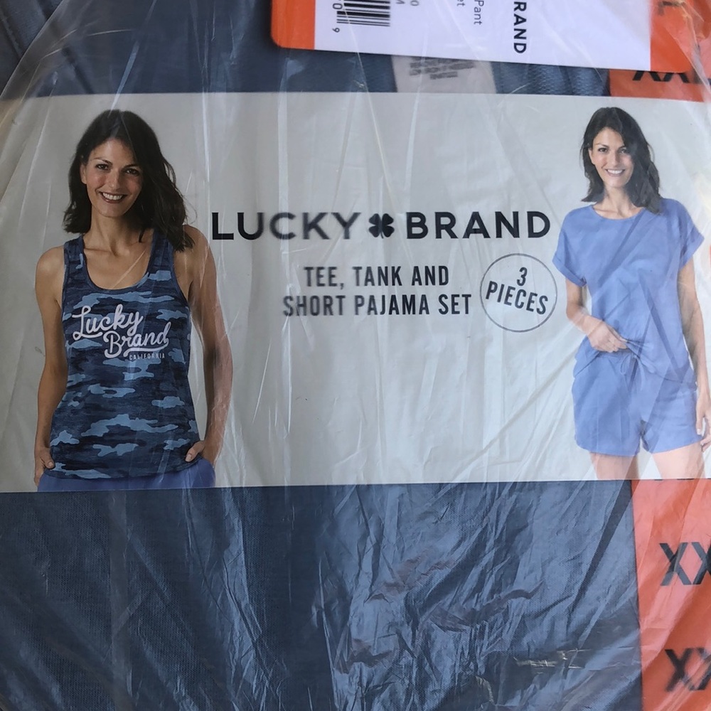 Lucky Brand‎ 3 pieces pajama set blue